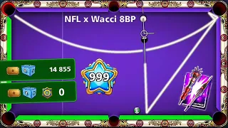 8 ball pool Level 999 🙀 NFL x Wacci 8bp From 0 To 15K Points Chalk Fu Knockout