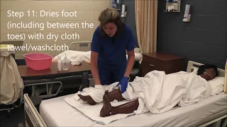 19 Provides Foot Care on One Foot