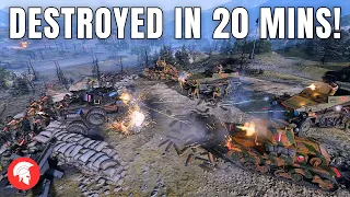 Company of Heroes 3 - DESTROYED IN 20 MINS! (4 Matches) - British Forces Gameplay - 4vs4 Multiplayer