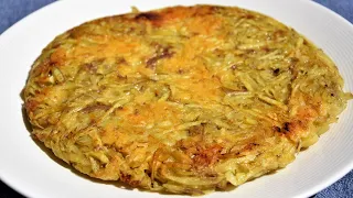 If you have 3 potatoes and cheese, prepare this delicious and simple dish - Raw Potato Rosti