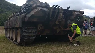 Panther - Inertia Starter - Aus Armourfest 2022 - WW2 German tank