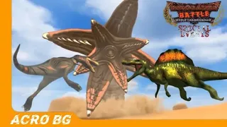 Spinosaurus Vs Tarbosaurus:Dinosaurs Battle Kingdom 10K Views Battle Special #dinosaurs #pong1977