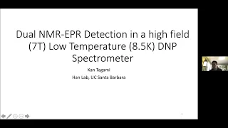 Dual NMR-EPR Detection in an Ultra Low Temperature DNP Spectrometer | Kan Tagami | Session 37