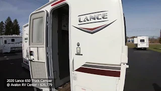 2020 Lance 650 Truck Camper Walk Through with Royal Interior