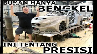 Grebek bengkel JS Garage, cara bikin body kit, REAL DRY CARBON, alatnya canggih semua!!!