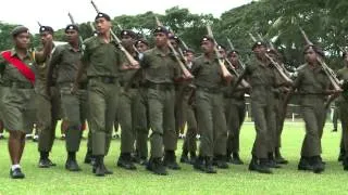 Fijian Minister for Defence at Xavier College Pass Out Parade. Part 1 of 2.