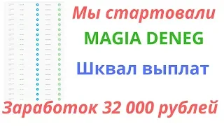 КАК ЗАРАБОТАТЬ В ИНТЕРНЕТЕ ПРОЕКТ #MAGIADENEG  Заработок 32 000 рублей