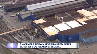 3 workers remain hospitalized after blast at Zug Island Steel Mill