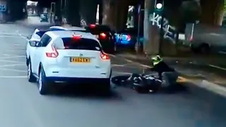 Motorbike accident in London