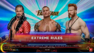 Seth Rollins vs Randy Orton vs Sheamus 4K! Full Triple Threat Match Highlights WWE 2K22 PS5 Gameplay