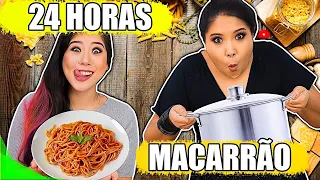 24 HORAS COMENDO SÓ MACARRÃO! | Blog das irmãs