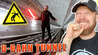 ILLEGAL im U-BAHN TUNNEL | Hochspannungsgefahr | Fritz Meinecke reagiert auf Ally Law