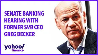 Senate banking hearing with former SVB CEO Greg Becker