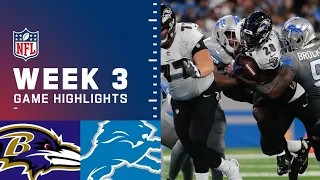 Baltimore Ravens vs Detroit Lions week 3 highlights