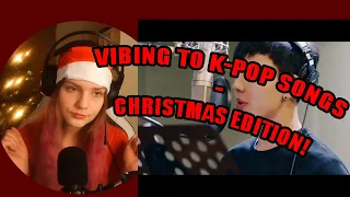 Reacting to K-Christmas Songs! (TWICE, NCT, Monsta X)