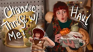 Realistic Thrift With Me Because I'm an Agent of Chaos - Collective Try on Haul  - Clothes & Decor