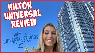 Hilton Universal City Hotel Los Angeles Resort & Room Tour - Closest to Universal Studios Hollywood!