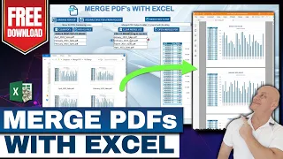 كيفية دمج مستندات PDF مع Excel مجانًا + تنزيل القالب