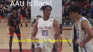 AAU Is Back! Team Herro Vs Illinois Wolves! EYBL Team Vs UAA Team!