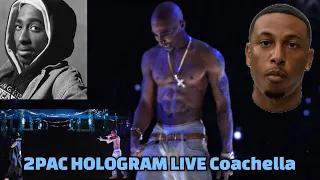 2PAC WAS LEGENDARY🙏🏽✊🏿  2PAC HOLOGRAM LIVE Coachella HD REACTION 💯 He Was Ahead Of His Time ⏰