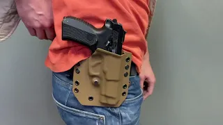 EDC Customs | Кобура поясного ношения из кайдекса для пистолета Ярыгина в расцветке "Койот"
