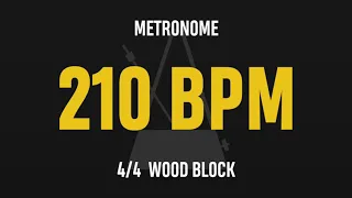 210 BPM 4/4 - Best Metronome (Sound : Wood block)