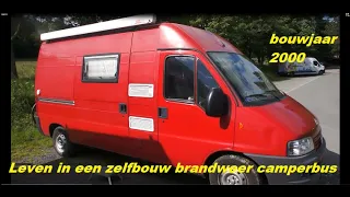 Leven in een zelfbouw camper, een omgebouwde brandweer wagen fiat ducato 244 diesel 2,8 liter