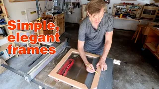 Picture frame BASICS. How to make a simple picture frame using a tablesaw.