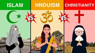 islam vs christianity vs hinduism comparison | religion comparison 2024 | #religion #comparison