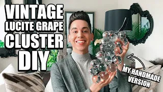 VINTAGE LUCITE GRAPE CLUSTER DIY | MID-CENTURY MODERN HOME DECOR | HOW-TO HANDMADE RETRO RESIN ART