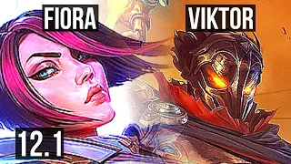 FIORA vs VIKTOR (TOP) | Rank 1 Fiora, 6/1/3, 400+ games, Rank 18 | EUW Grandmaster | 12.1