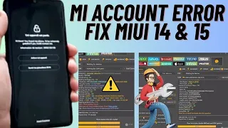 Mi 10 Prime Mi Account Bypass MiUi 14 / Redmi 10 Mi Cloud Bypass Unlock Tool Error Fix Miui 15