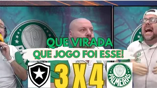 REAÇÕES JOGO BOTAFOGO 3 X 4 PALMEIRAS #react #palmeiras #botafogo