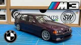 BMW E36 M3 Touring 1/24 Hasegawa/USCP Full Build Step by Step