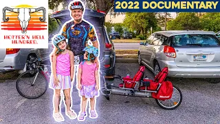 Dad Pulls Two Daughters 100KM on Bike Ride | Hotter N Hell Hundred 2022