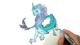 Dragon Sisu | Raya and the Last Dragon | Drawing and Coloring
