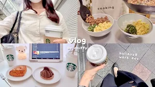 office worker's realistic weekly vlog👩‍💻 a lot of rewards 🍳 simple cooking, home cafe