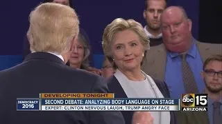 Body language expert tackles second presidential debate