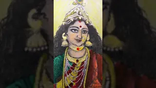 Maa Laxmi Drawing | Maa Lakshmi Drawing | Lokkhi Thakur Drawing | Laxmi Mata Dhanteras 2021 #shorts