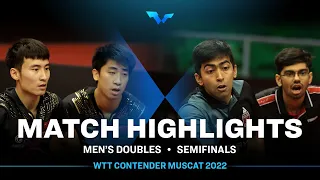 Sai L./Niu G. vs Harmeet D./Manav V. T. | MD | WTT Contender Muscat 2022 (SF)