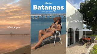 Life in Batangas 😌🏖️🌅 hidden airbnb with private beach, yummy food &  aesthetic place