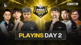 FREE FIRE ASIA LEAGUE | PLAYINS DAY 2 FT. #OG ELITE  #TSG #AURA #HIND #CGGG #HOTSHOT