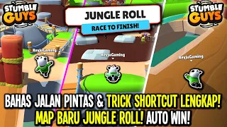 NEW TIPS TRICK & Shortcut MAP JUNGLE ROLL! Boosting Tercepat Auto MENANG! - Stumble Guys Indonesia