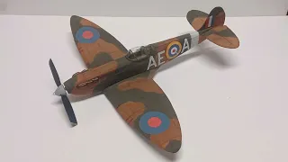 Rubber Powered Free Flight Guillow's Spitfire