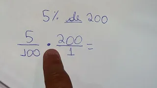 5% de 200 - Porcentagem - Como calcular?