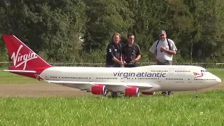 Gigantic Boeing 747-400 R/C 4x Turbine Model Airplane Made by Adi.P