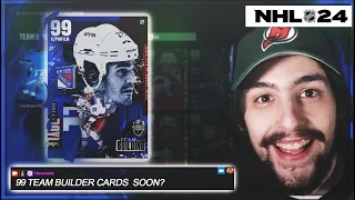 ARE 99 OVERALL TEAM BUILDERS COMING SOON? LETS FIND OUT IN NHL 24 HUT