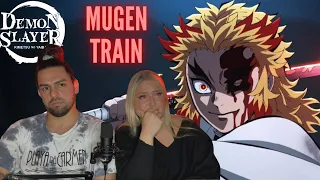 SET YOUR HEART ABLAZE! RENGOKU!! | Demon Slayer - Mugen Train Reaction! [SUB] Deniz & Masha