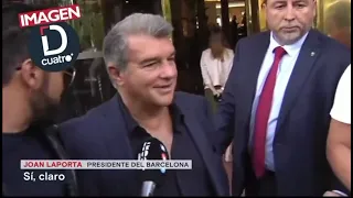 Joan Laporta: “Yes, of course I would like Messi to return to Barça!”