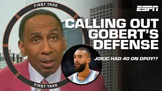 BLAME ON GOBERT? 🤔 Nikola Jokic was on FIRE but can we get SOMETHING!? - Stephen A. | First Take